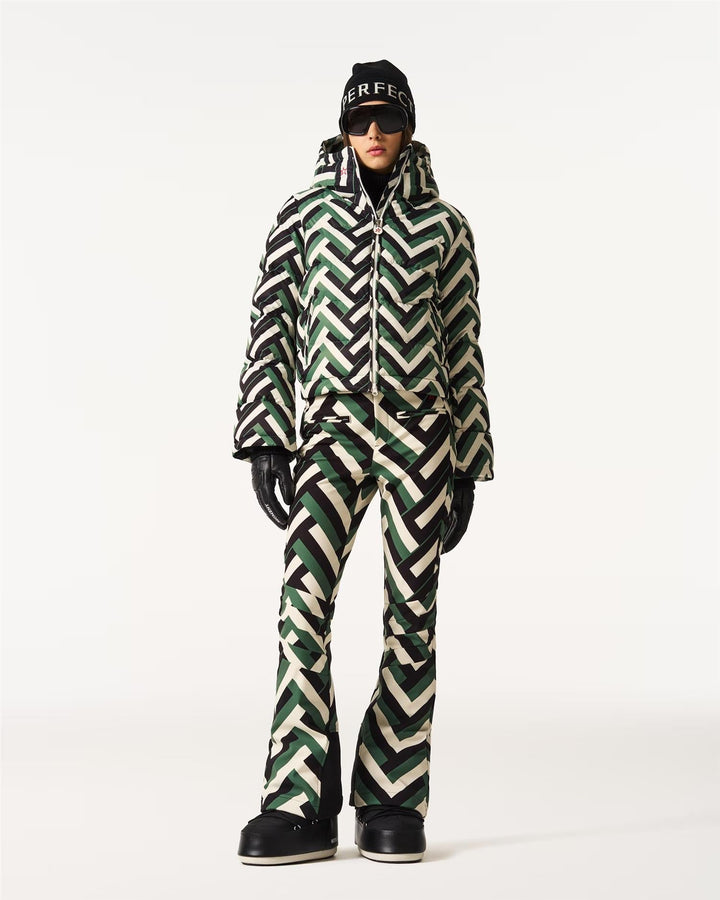 Briston | Women’s cropped ski jacket with flared shaping and hooded design