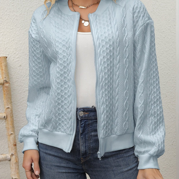 Lyka | Elegant casual baseball collar cardigan