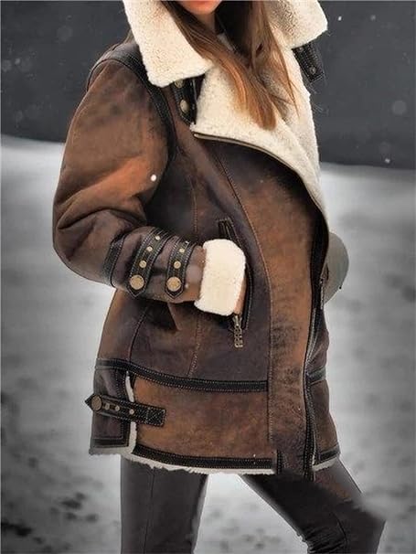 Winona | Women’s faux shearling aviator jacket