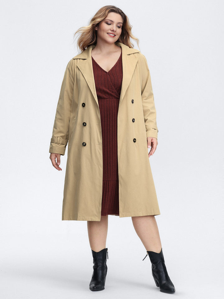 Arlene | Women’s adjustable tab sleeve lined trench coat
