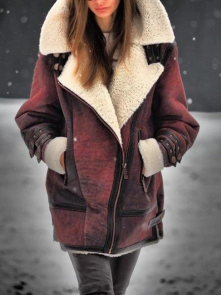 Winona | Women’s faux shearling aviator jacket