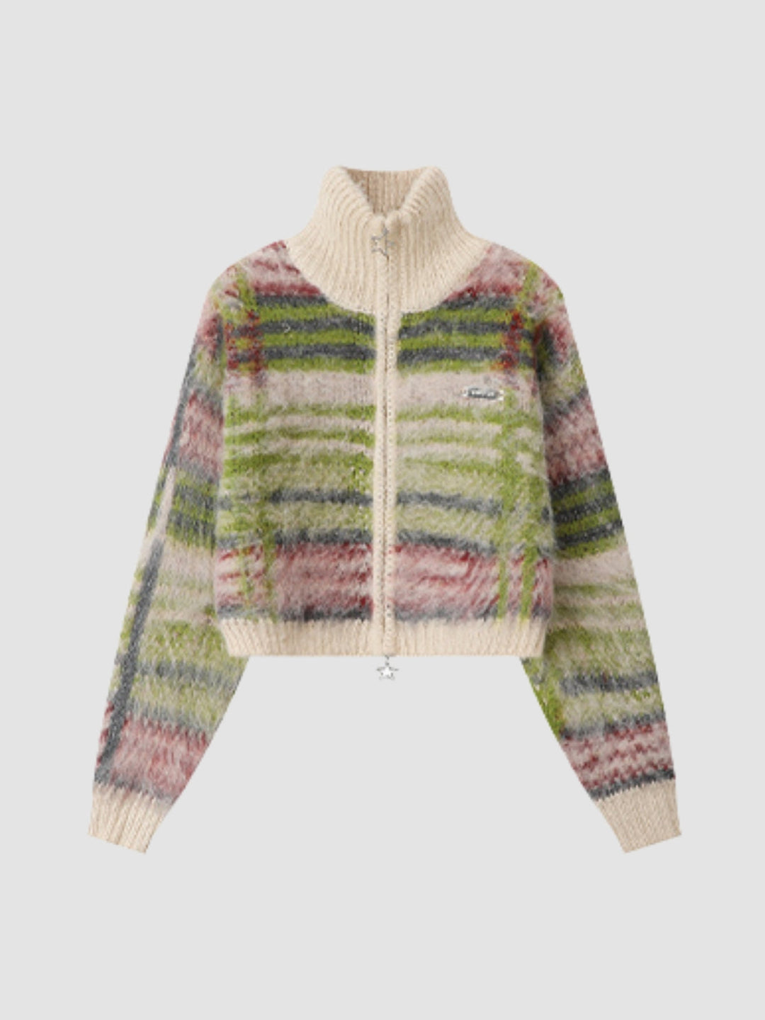 Jade | Women’s plaid zip-up wool blend jacket