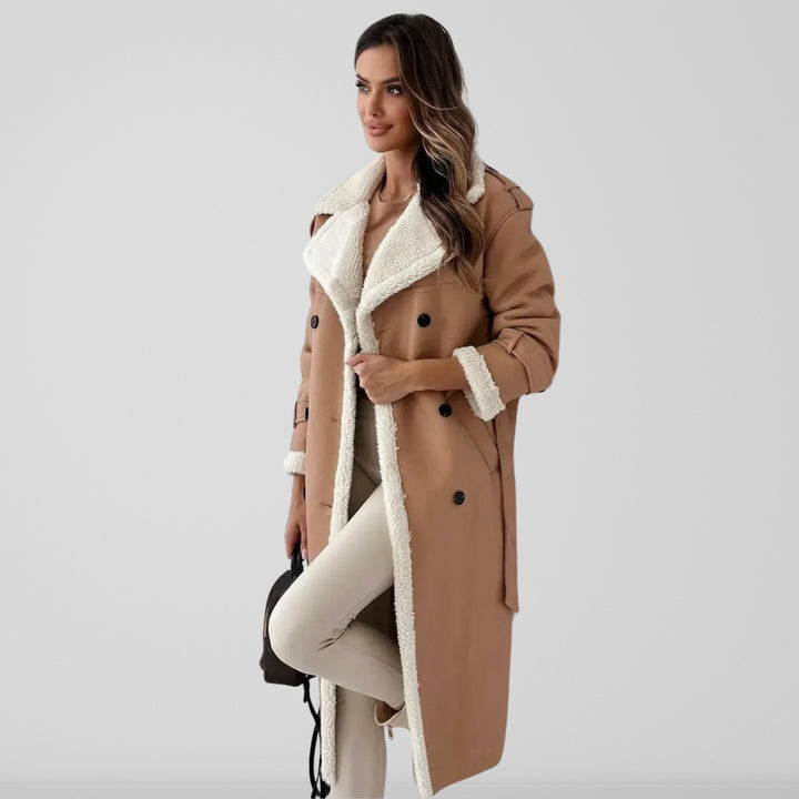 Lewis | Women’s longline faux shearling coat