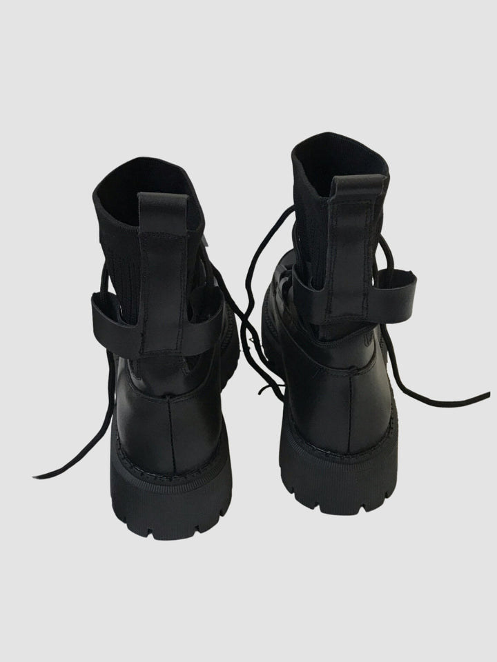 Maeve | Women’s faux leather lace-up platform combat boots