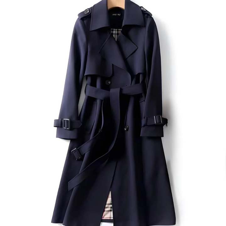 Arnie | Women’s tailored trench coat with adjustable belt