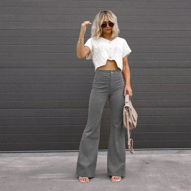 Clare | Women’s flared trousers with classic silhouette and versatile styling