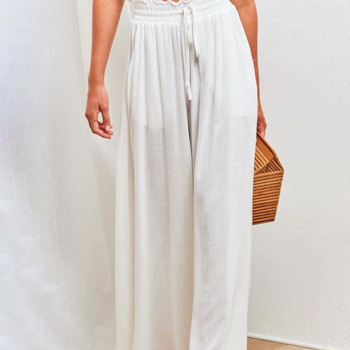 Sofia | High-waist linen wide-leg pants