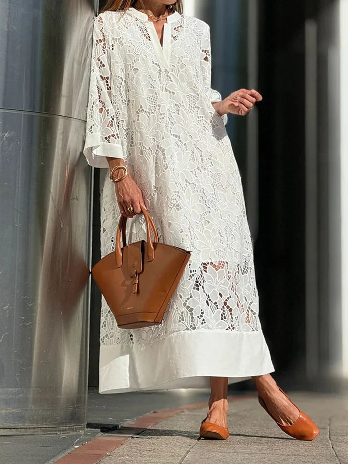 Estelle | Women's dress with lace detail