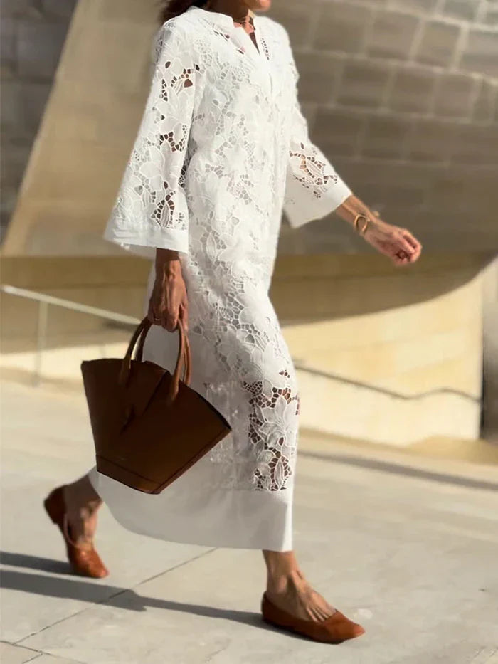 Estelle | Women's dress with lace detail
