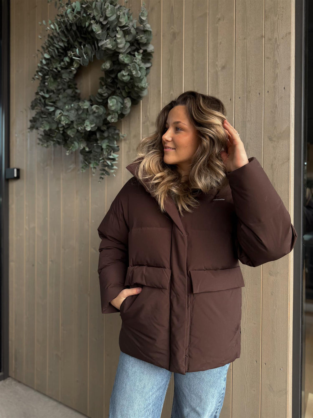 Fennah | Women’s hip-length jacket with quilted shaping and front pocket detailing