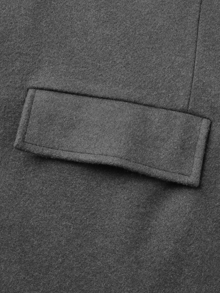 Yvette | Women’s solid suit collar button pocket coat