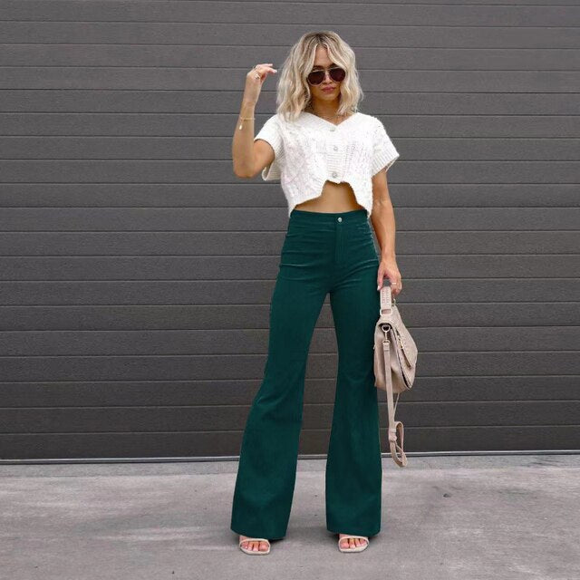 Clare | Women’s flared trousers with classic silhouette and versatile styling
