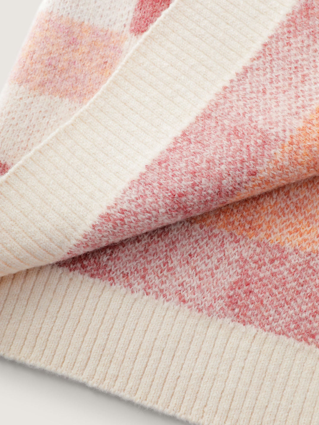 Samina | Women’s checkered contrast knit cardigan