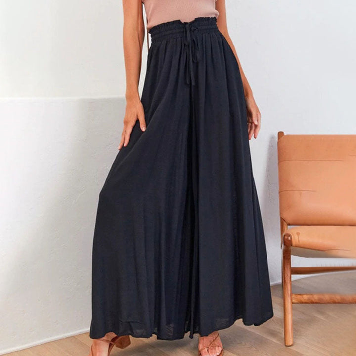 Sofia | High-waist linen wide-leg pants