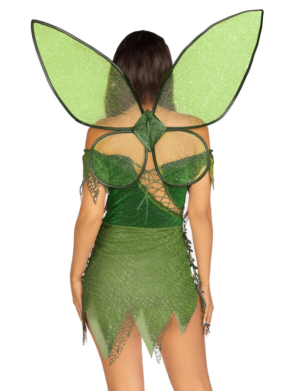 Leia | Women’s 3-piece pixie costume set with dress and wings