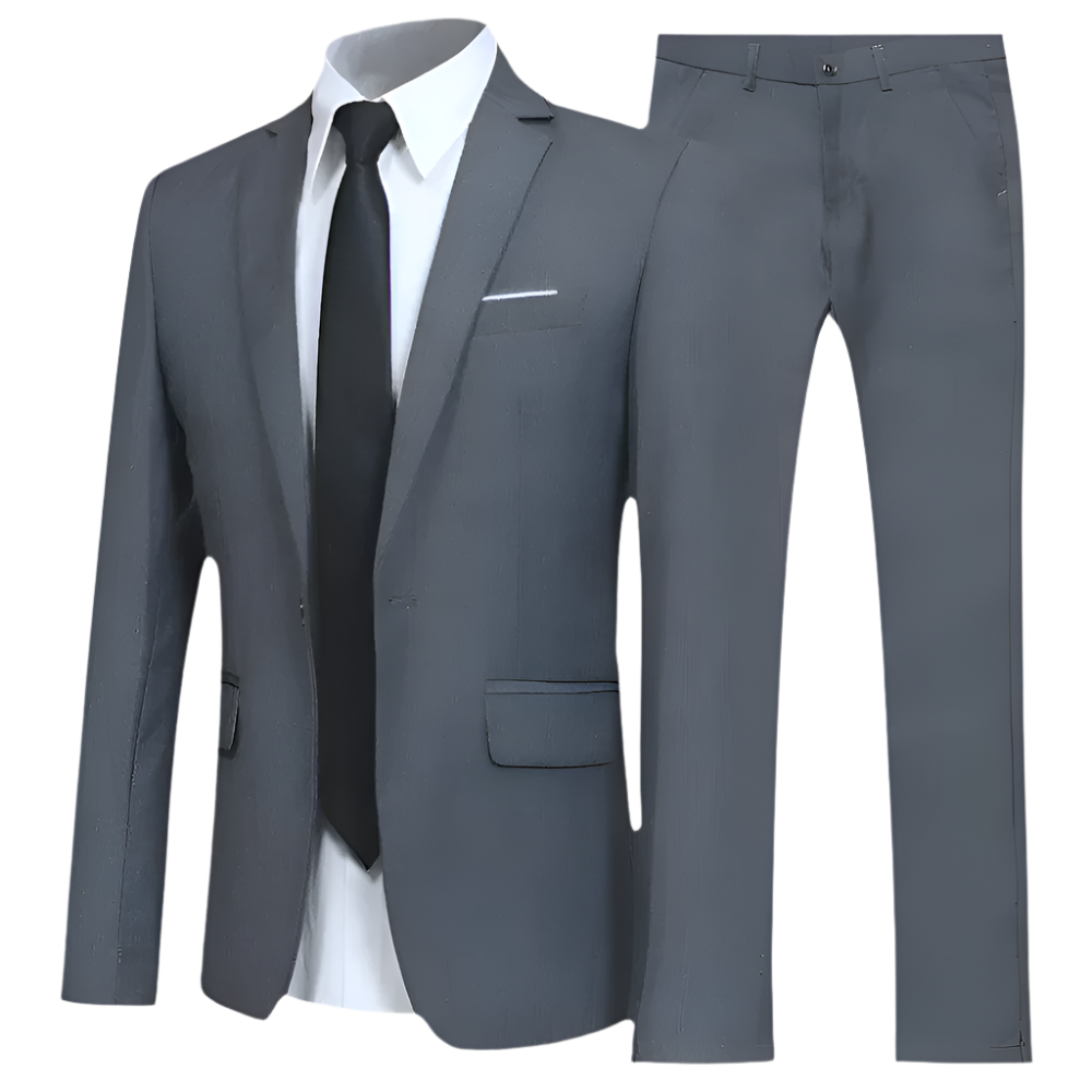 Aziel | Men's suit set with classic blazer and straight-leg trousers