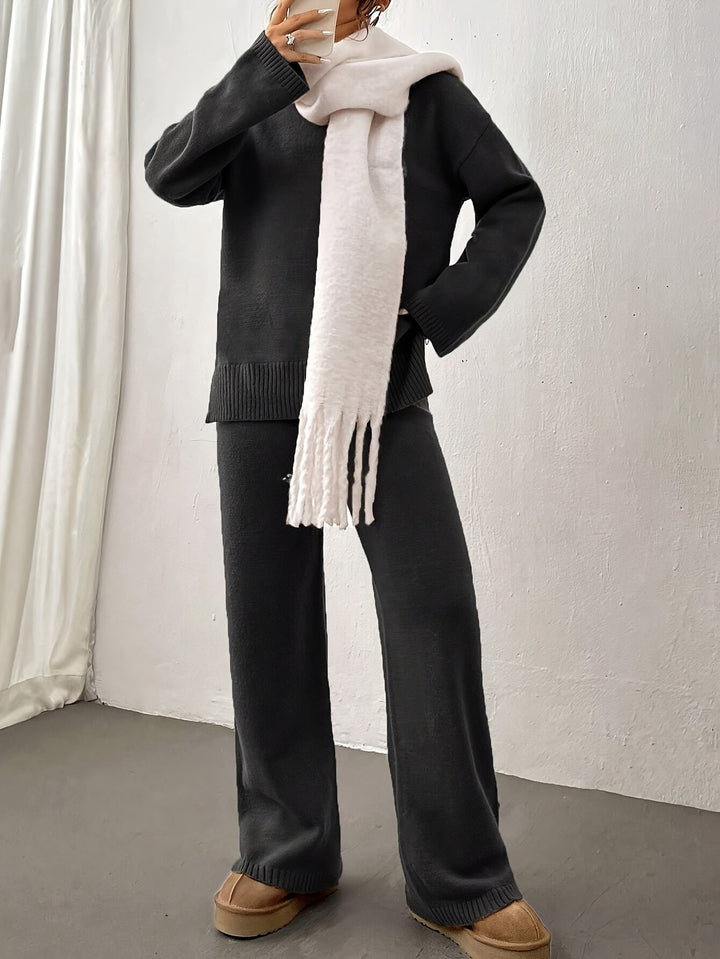 Imie | Women’s ribbed knit set with modern cut and versatile silhouette