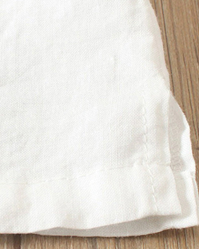 Aoife | Women's short sleeve blouse with round neckline