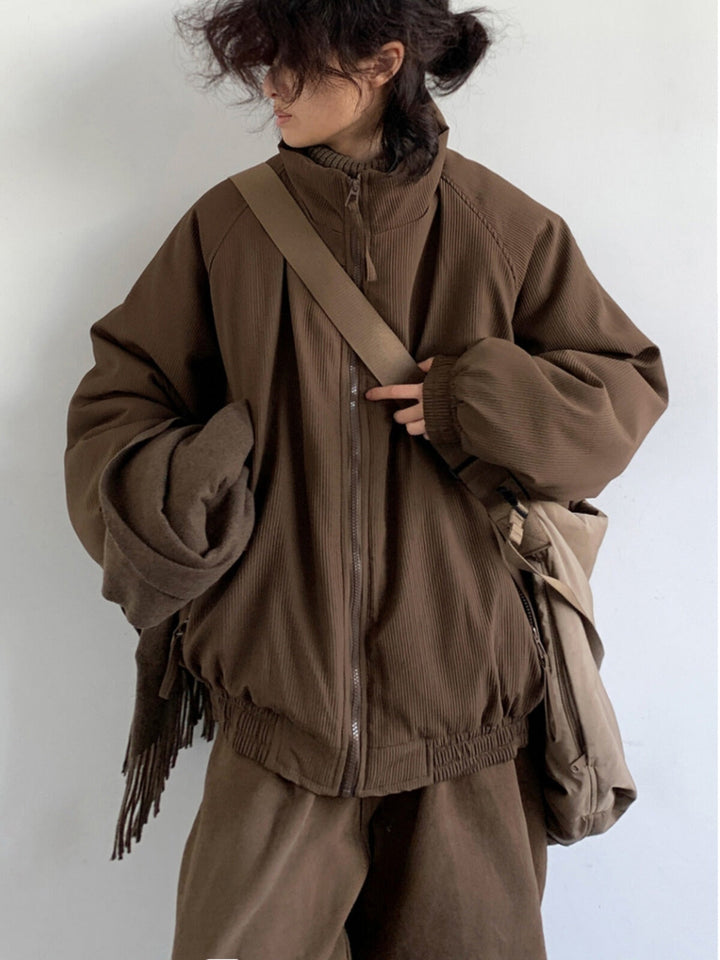 Mabel | Women’s jacket with stand collar and zipper closure