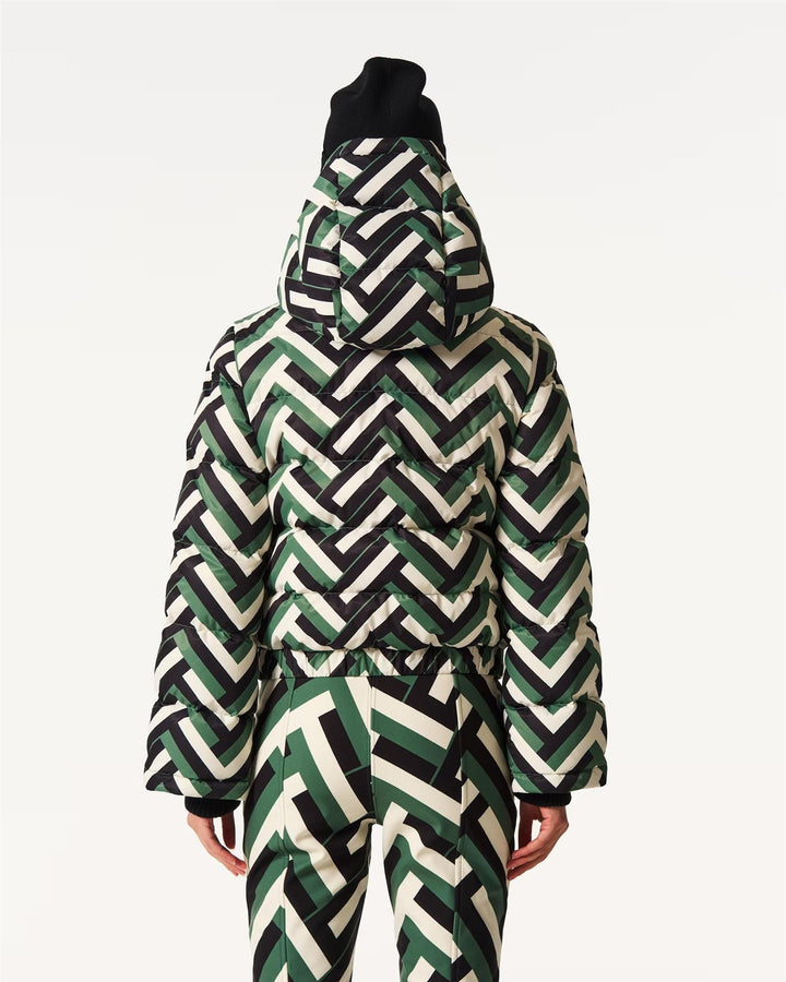 Briston | Women’s cropped ski jacket with flared shaping and hooded design