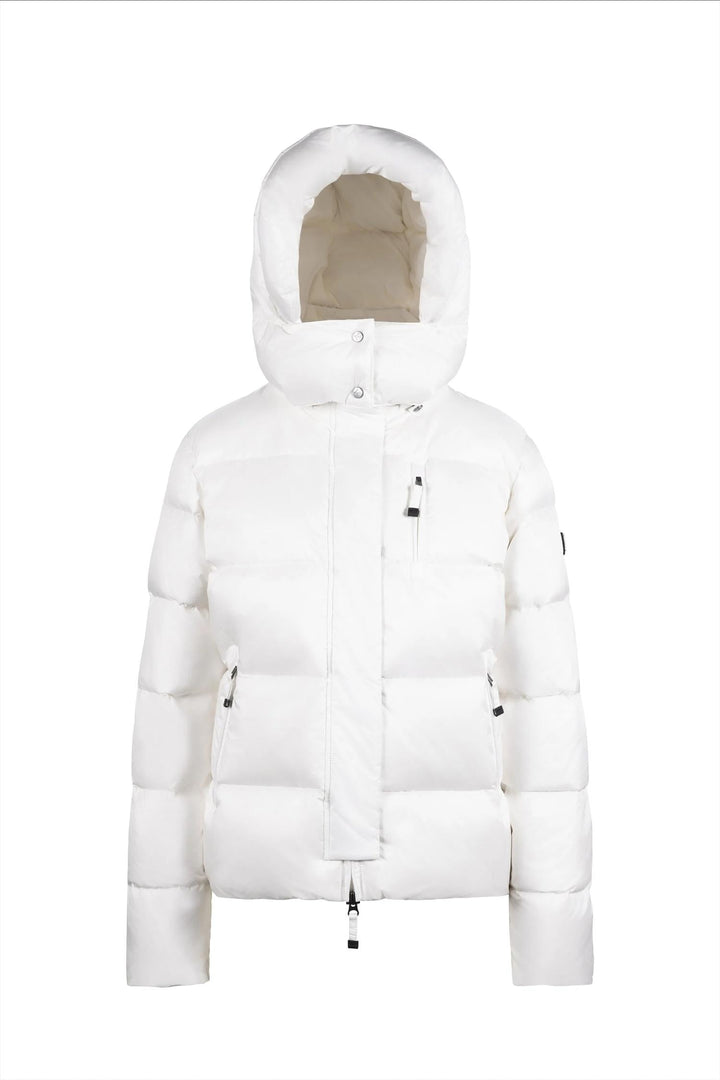 Sorelle | Women’s short jacket with detachable hood and structured silhouette