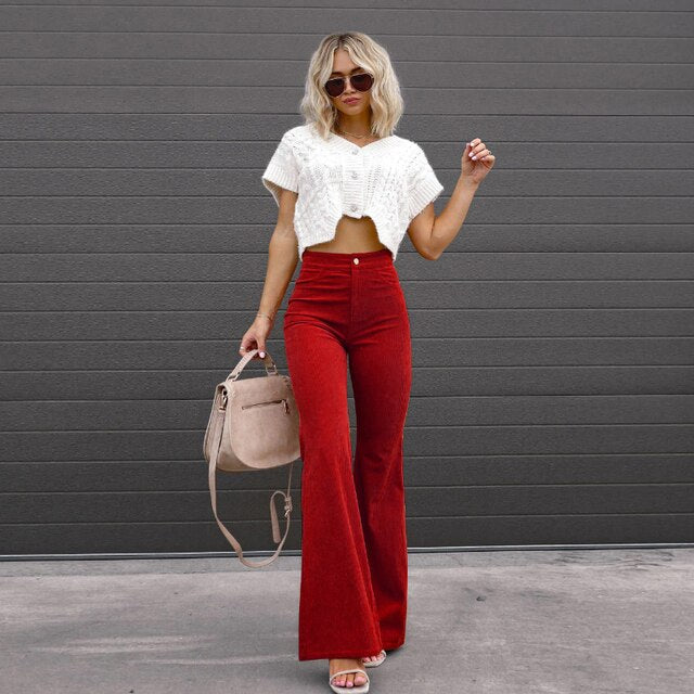 Clare | Women’s flared trousers with classic silhouette and versatile styling