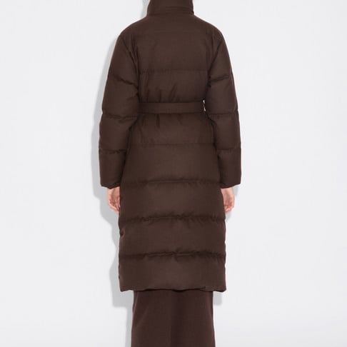 Jazmine | Women’s longline wool-blend down coat