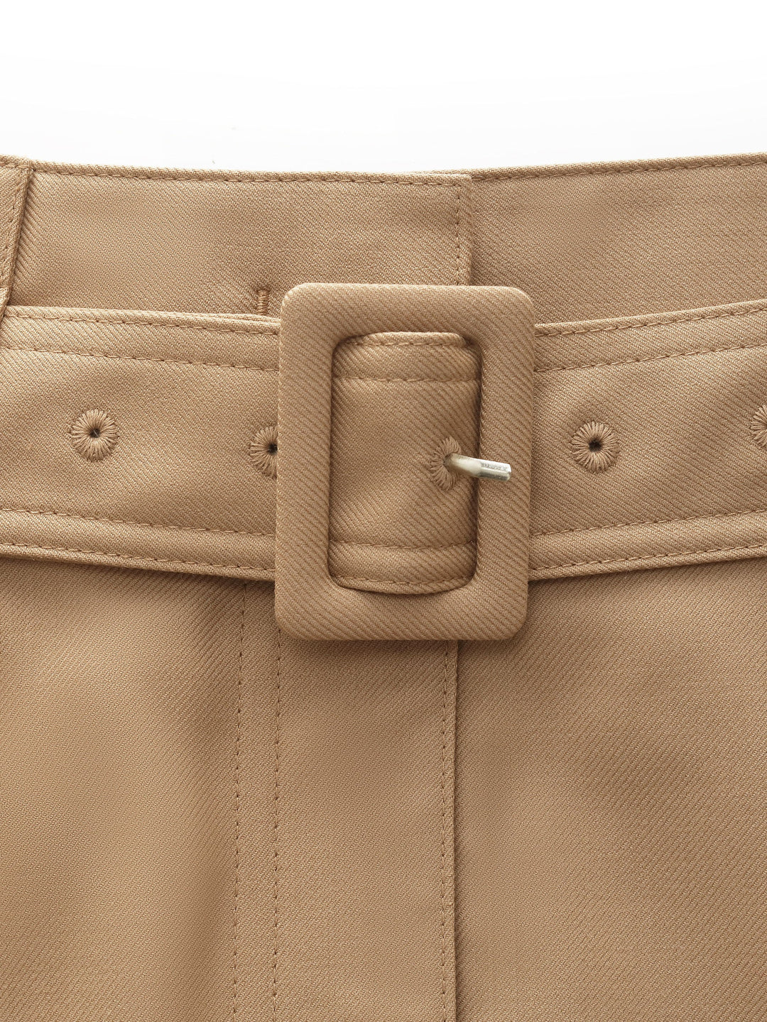 Lucia | Women’s worsted wool gathered waist flared skirt with belt