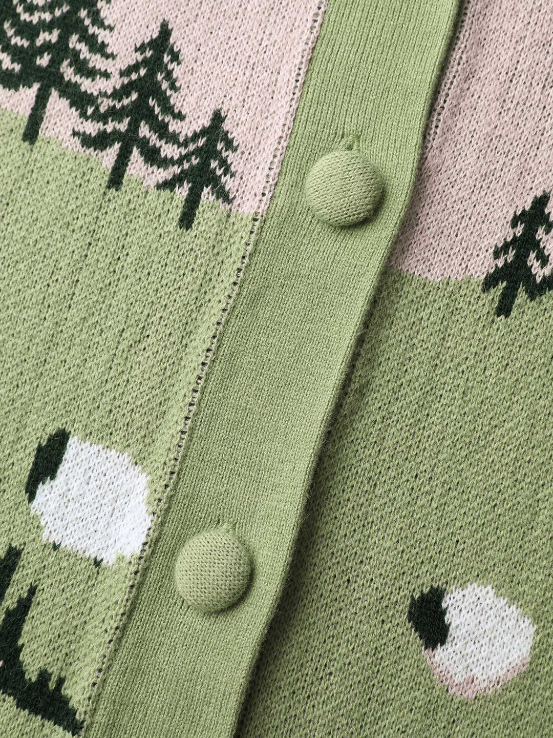 Savy | Women’s meadow jacquard button knit cardigan