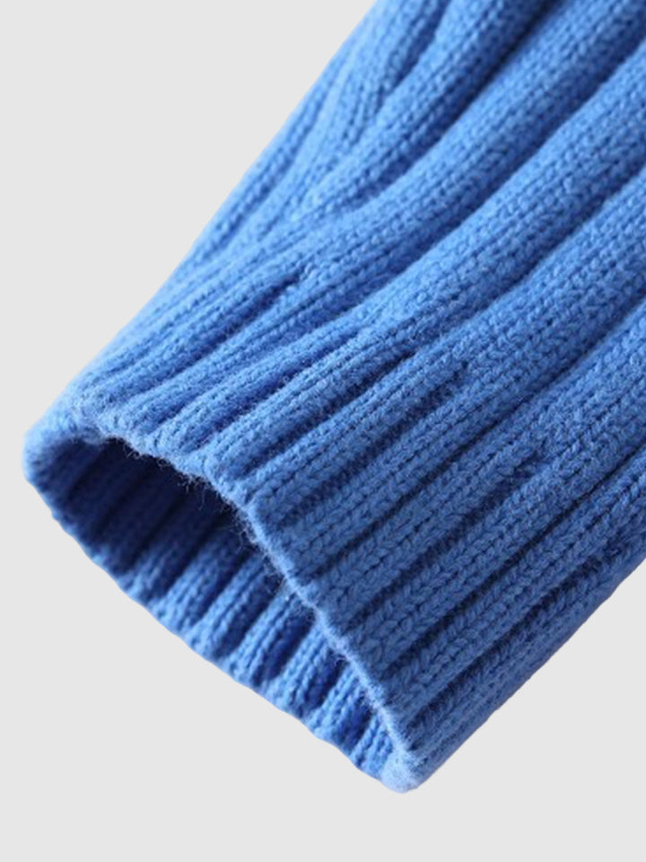 Elvin | Men’s high-neck cotton knit sweater with a clean seasonal silhouette