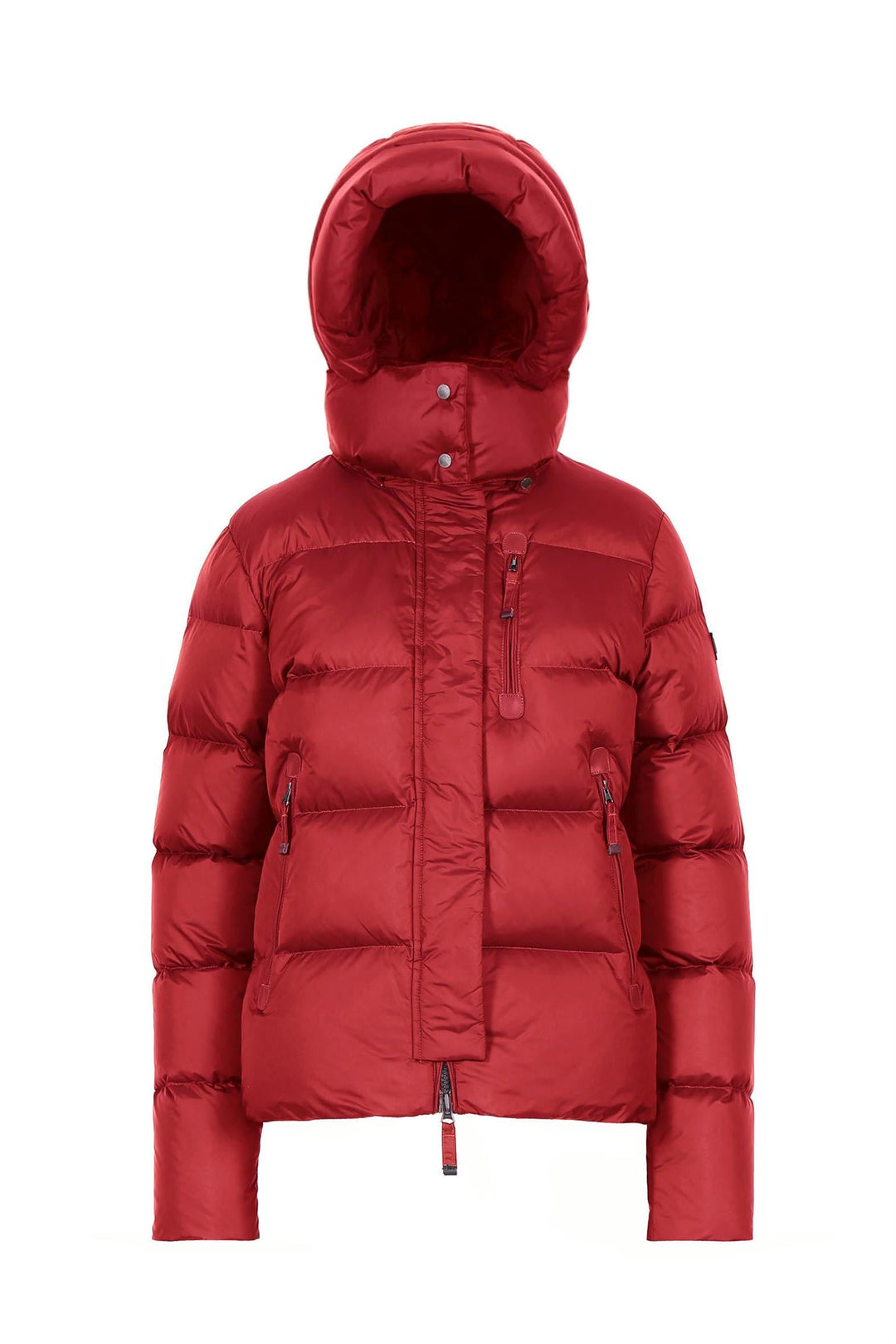 Jesara | Women’s short winter jacket with a structured hood and sculpted silhouette