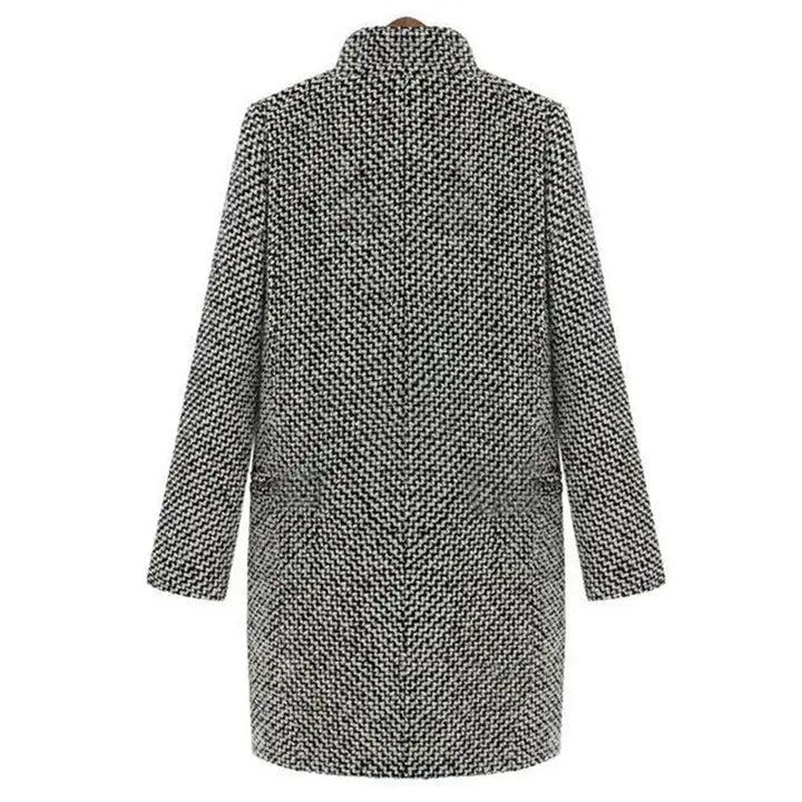 Cheska | Women's classic houndstooth longline coat