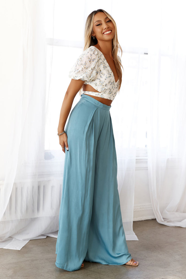 Sarah | Women’s high-waisted wide-leg pants