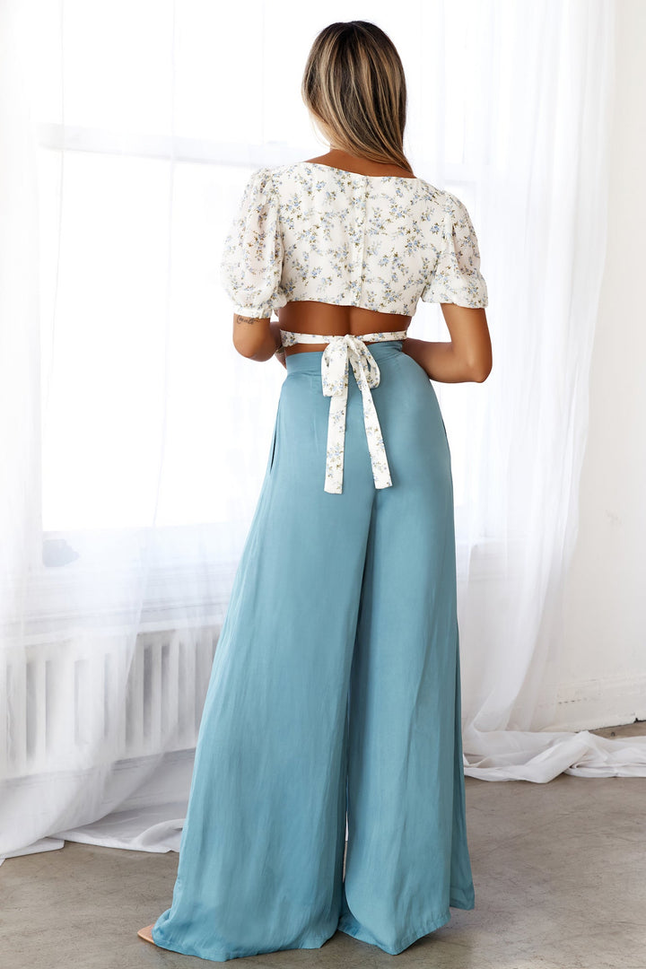 Sarah | Women’s high-waisted wide-leg pants