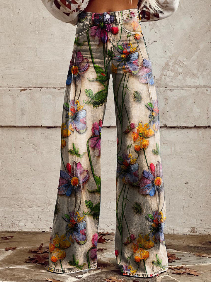 Ayla | Women's wide-leg denim pants