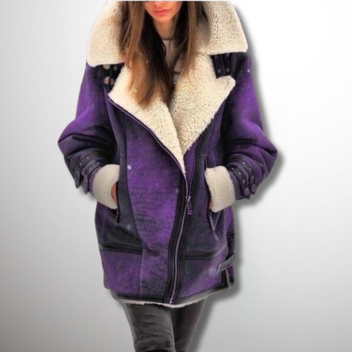 Winona | Women’s faux shearling aviator jacket