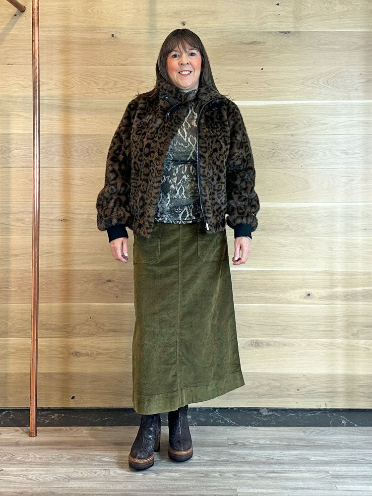 Ayanah | Women’s short faux-fur jacket