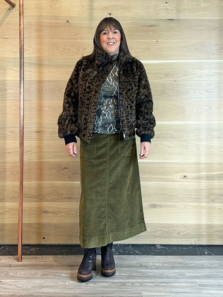 Ayanah | Women’s short faux-fur jacket