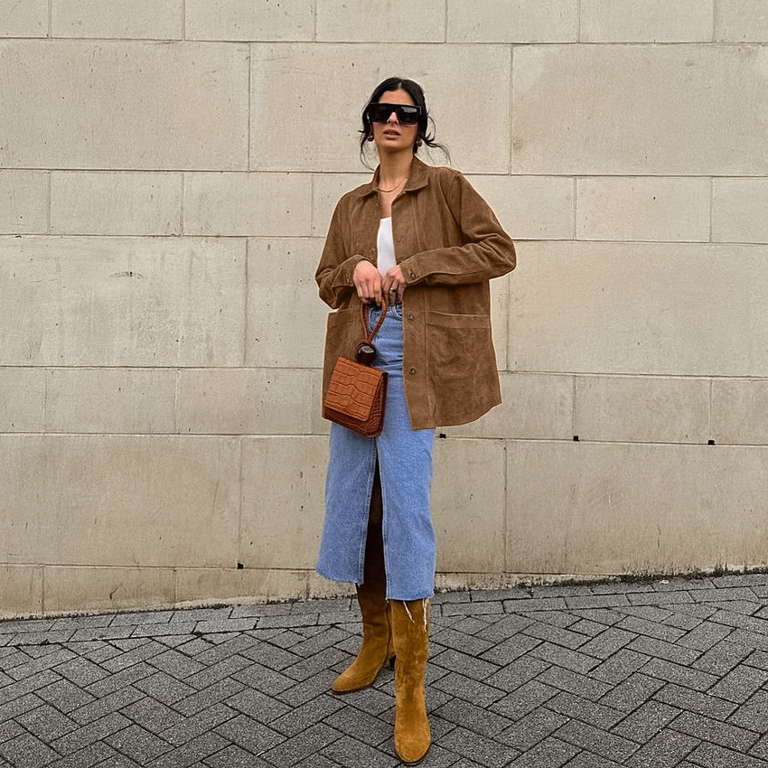Rose | Women’s oversized coat with classic collar and layered fit
