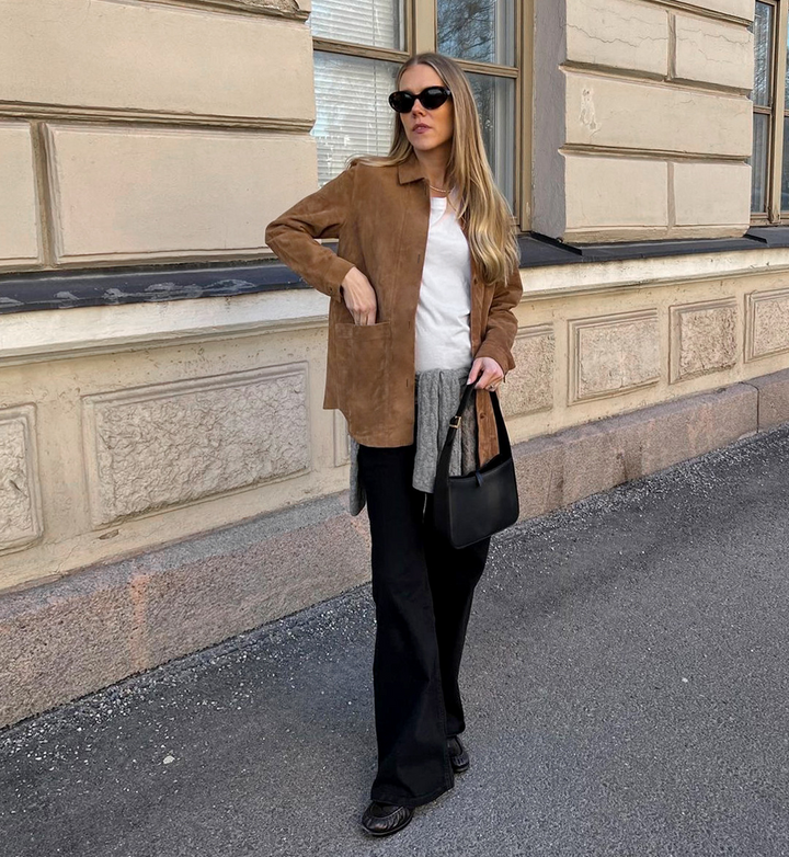Rose | Women’s oversized coat with classic collar and layered fit