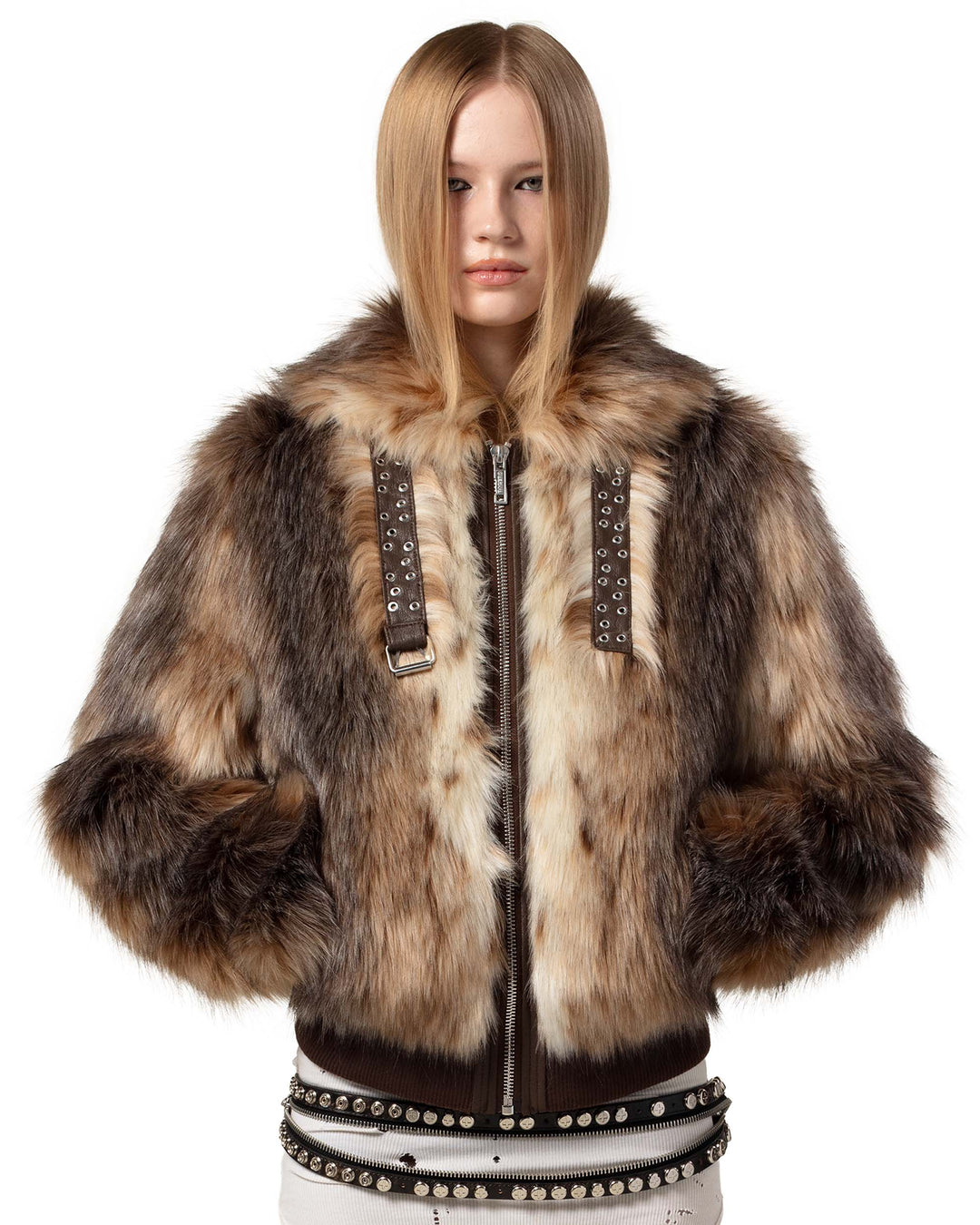 Aislyn | Women's faux fur bomber jacket