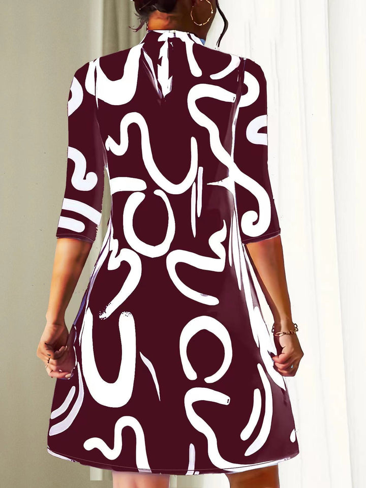 April | Women's stylish midi dress with relaxed fit