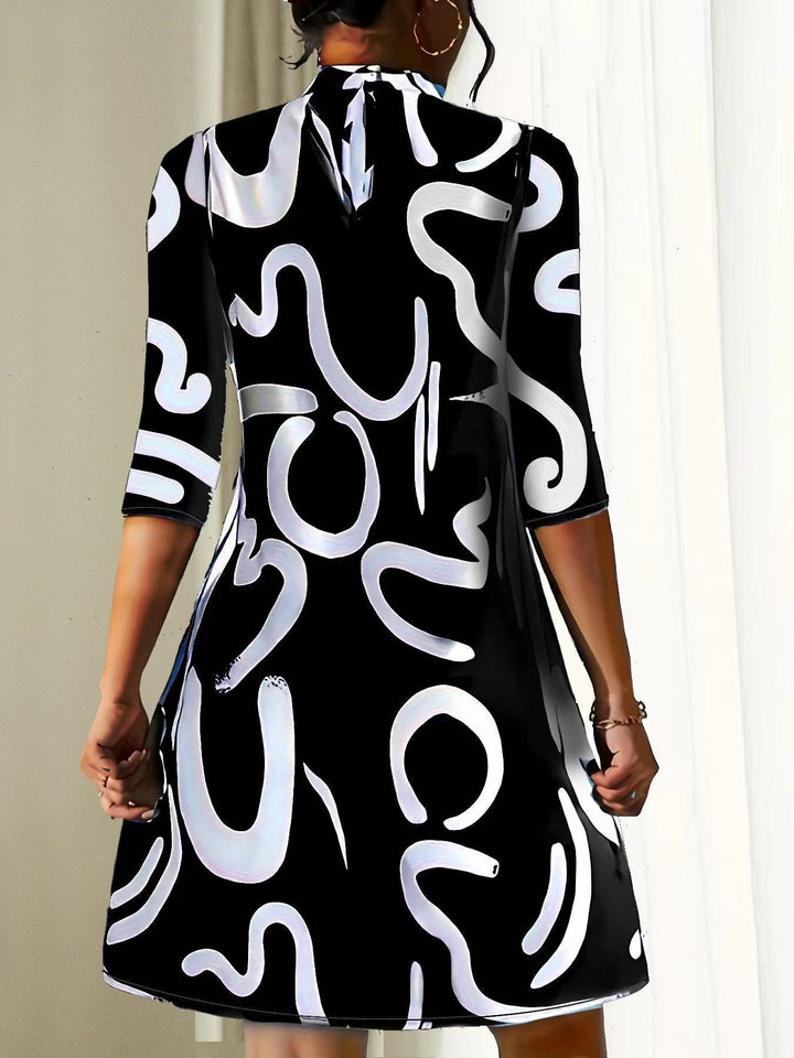 April | Women's stylish midi dress with relaxed fit