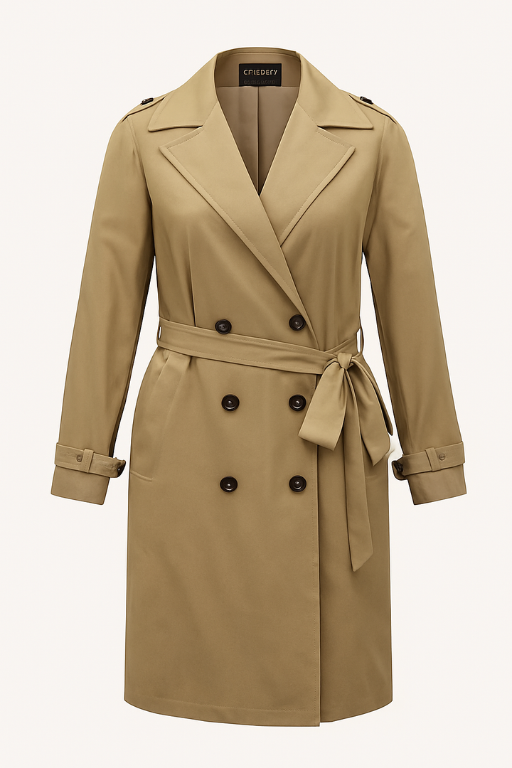 Arlene | Women’s adjustable tab sleeve lined trench coat