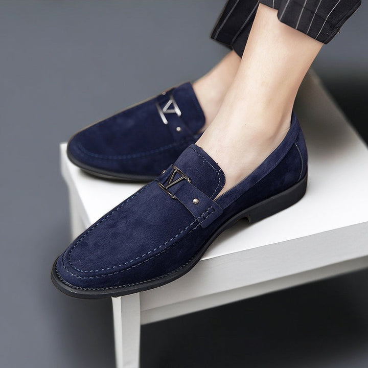 Andrew | Men's loafers with gunmetal buckle