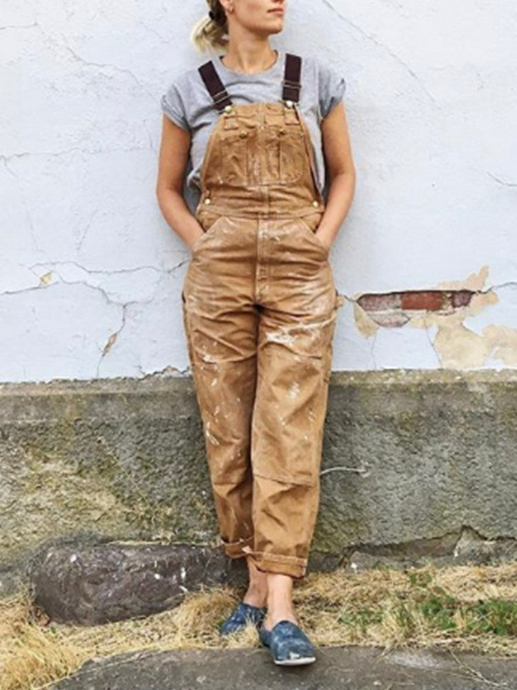 Marlowe | Women's dungarees with straight leg