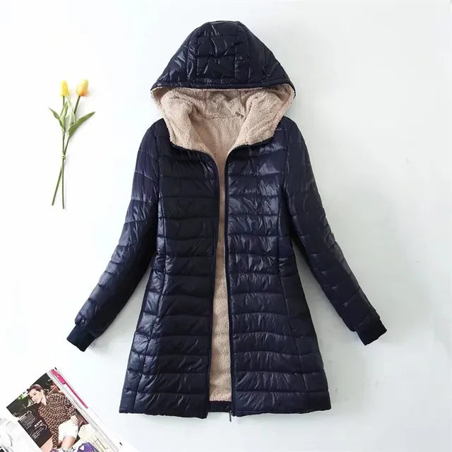 Zayla | Women’s hooded quilted jacket with fleece lining
