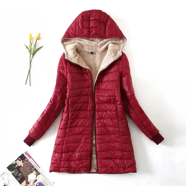 Zayla | Women’s hooded quilted jacket with fleece lining