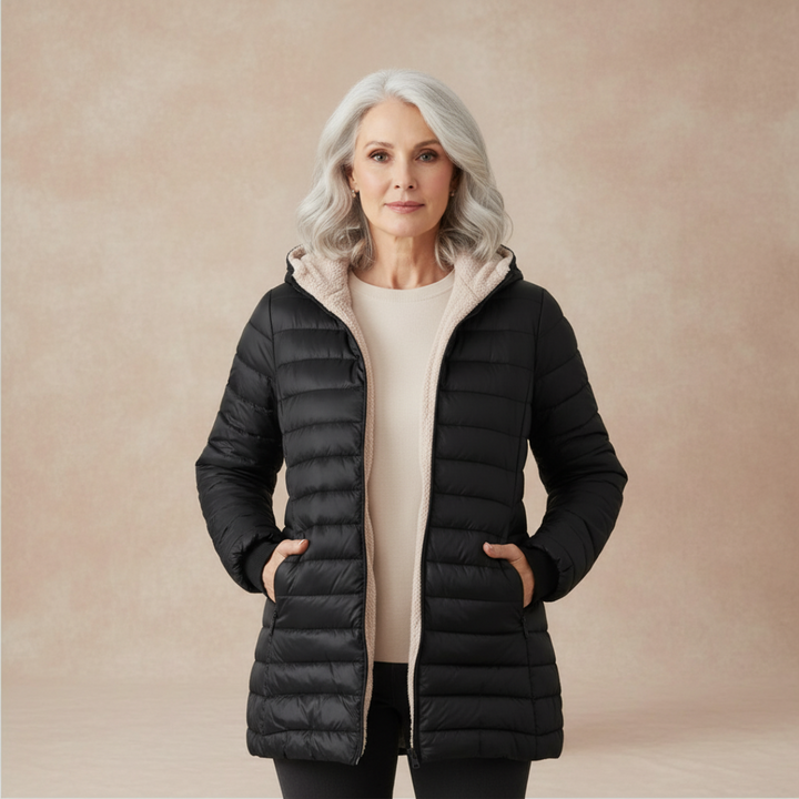 Zayla | Women’s hooded quilted jacket with fleece lining