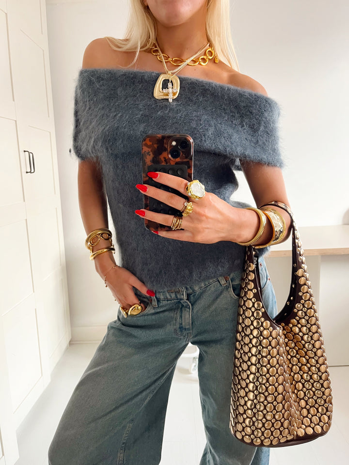 Selah | Women’s off-shoulder top with textured knit design